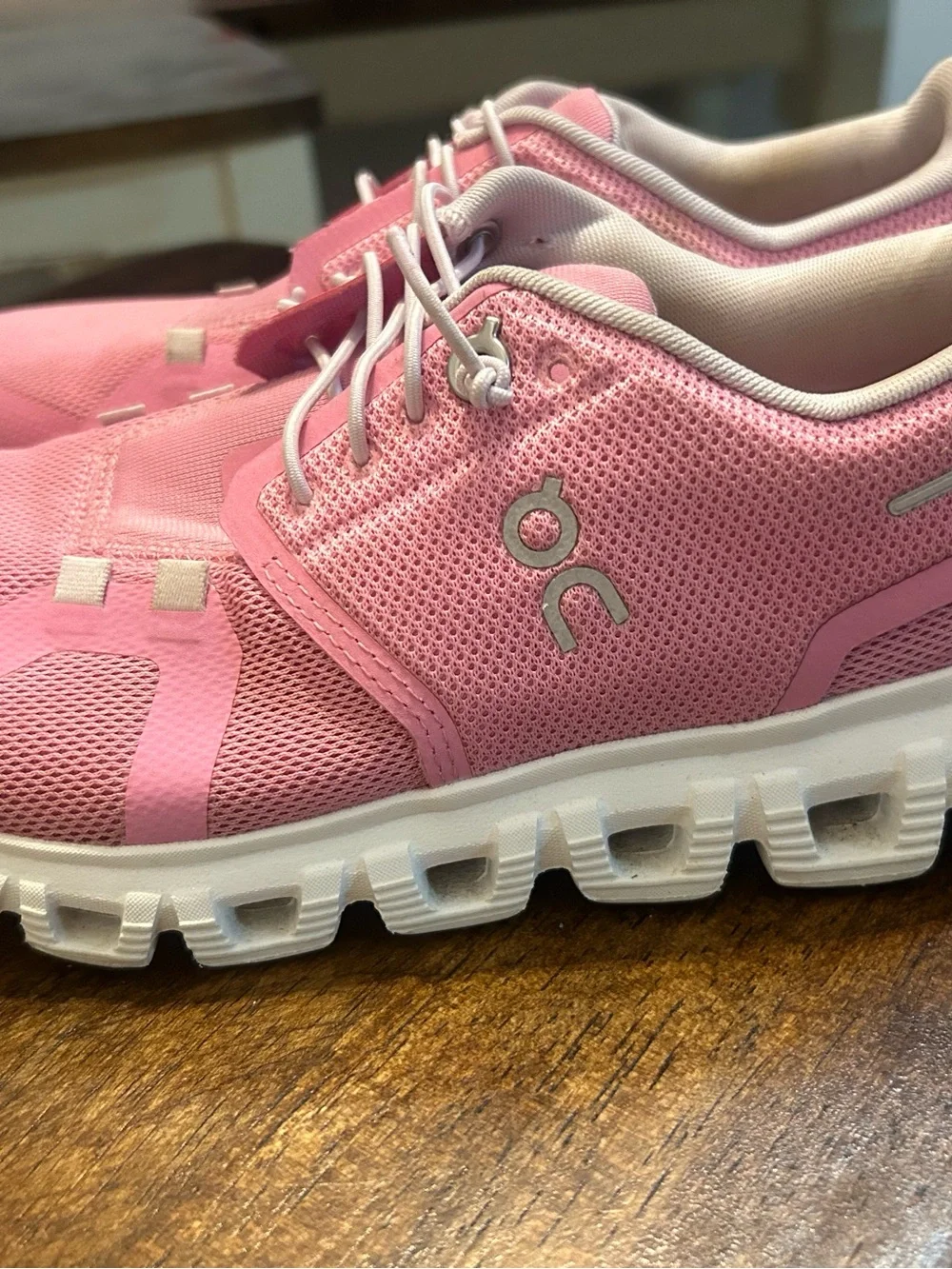 On Running Pink Women's Athletic Sneakers - Picture 10 of 11